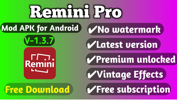 Remini MOD Apk for Android (Premium/Unlocked)