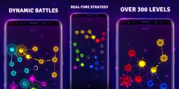 Splash Wars glow space strategy game Mod Apk