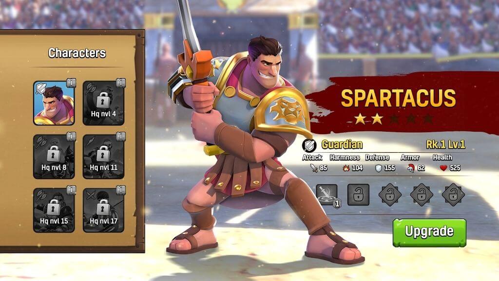 Gladiator Heroes Clash Mod Apk Game Features
